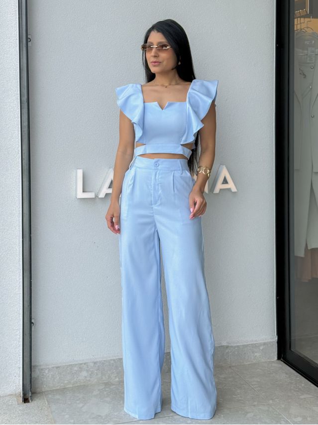 Conjunto Calça Isadora Azul