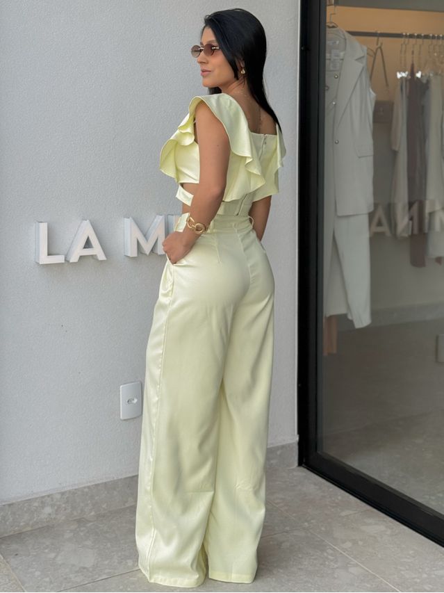 Conjunto Calça Isadora Amarelo