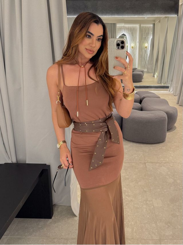 Cinto Faixa Taxinha Café 