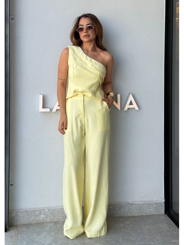 Conjunto Ombro Só Talia Manteiga