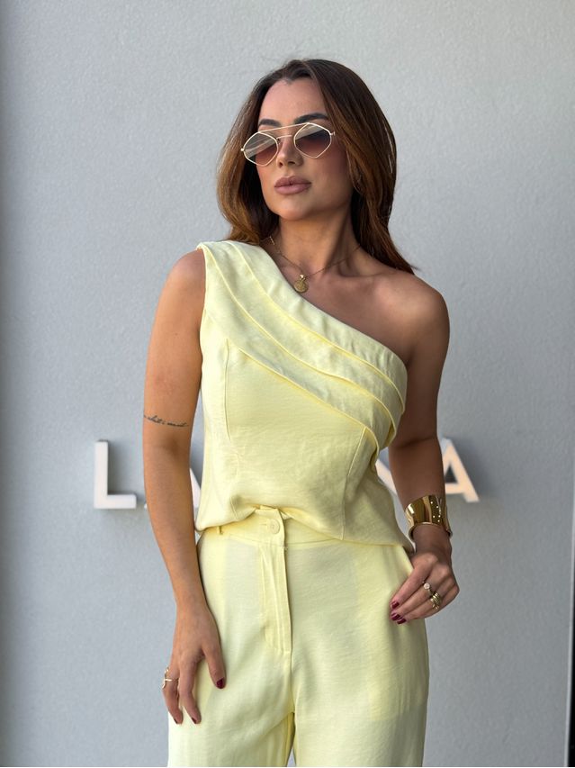 Conjunto Ombro Só Talia Manteiga