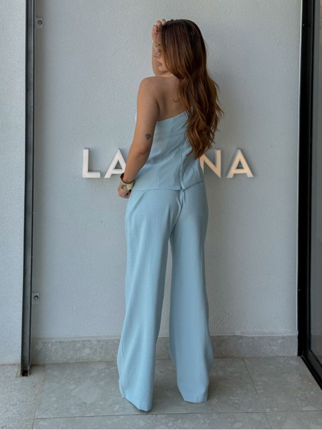 Conjunto Ombro Só Talia Azul