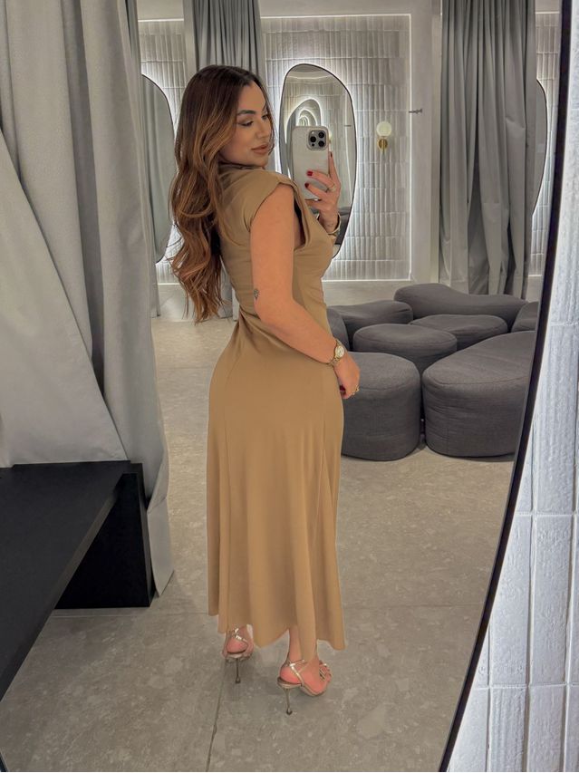 Vestido Muscle Tee Morgan Cáqui 