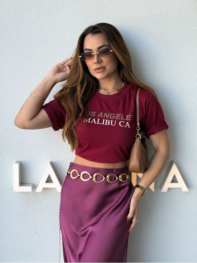 Camiseta Los Angeles Cereja 