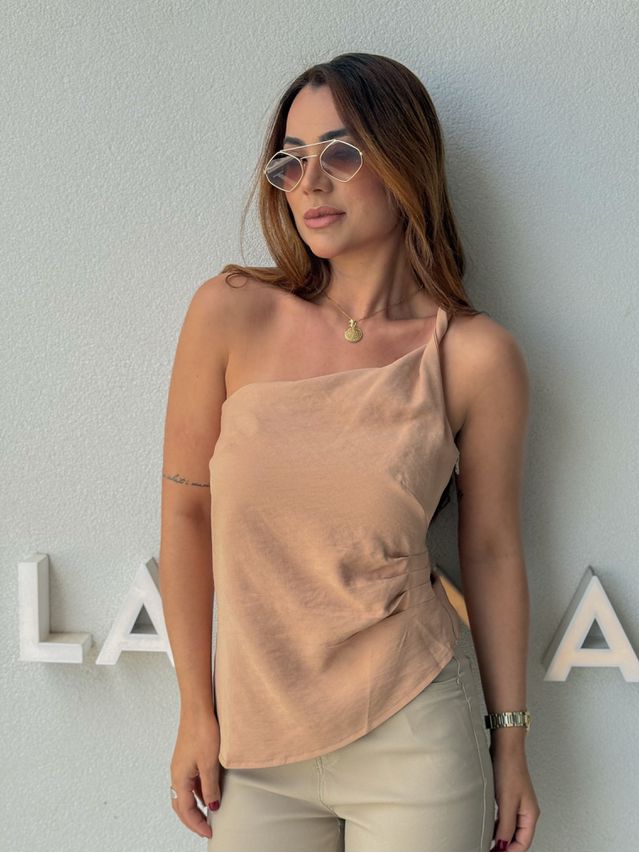 Blusa Ombro Só Dalila Cáqui