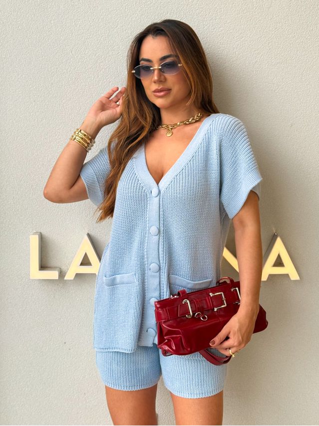 Conjunto Tricot Camily Azul