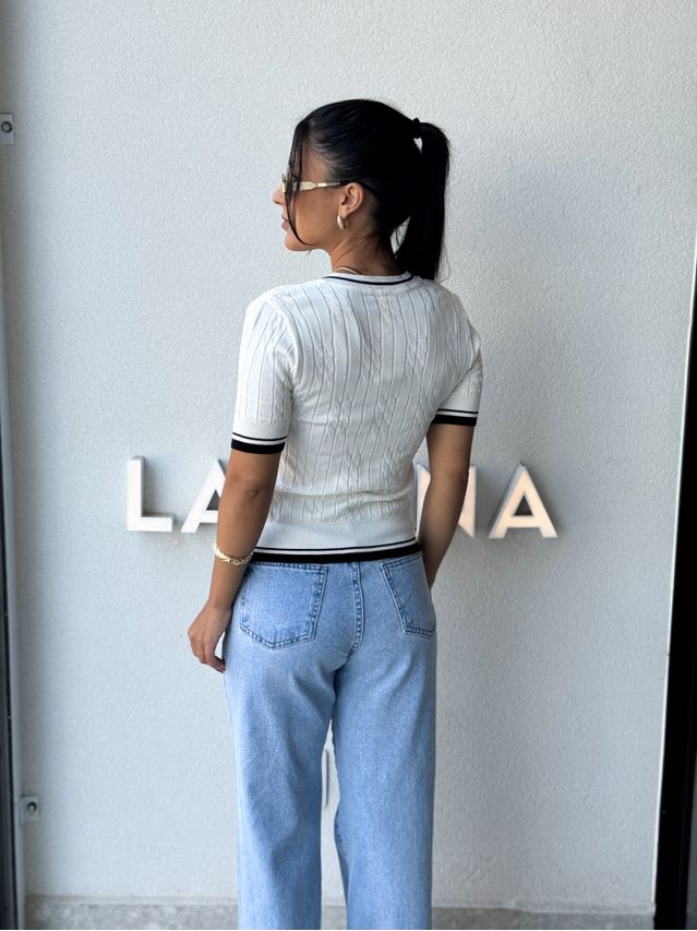 Blusa Tricot Angela Branca