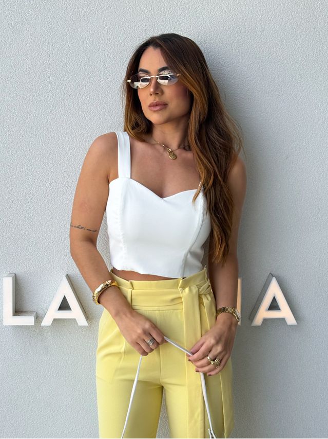 Blusa Alfaiataria Eva Branca