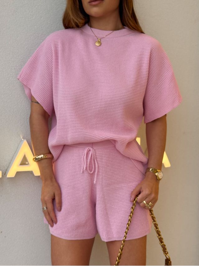 Conjunto Tricot Bella Rosa