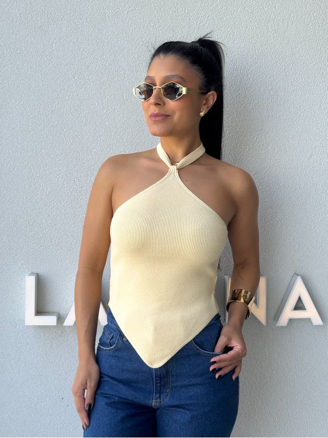 Blusa Frente Única Berenice Manteiga 