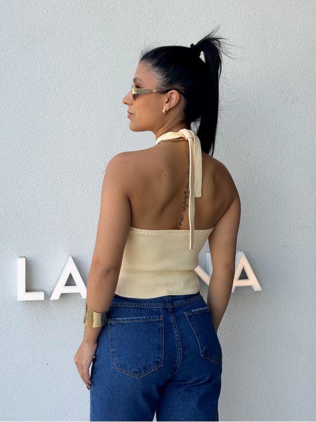 Blusa Frente Única Berenice Manteiga 