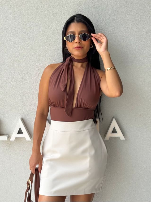 Body Frente Única Fabi Café 