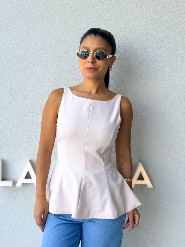 Blusa Peplum Natalie Rosa 