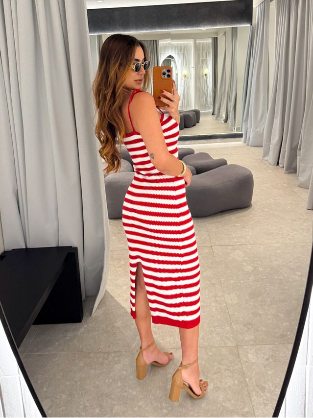 Vestido Tricot Paloma Vermelho