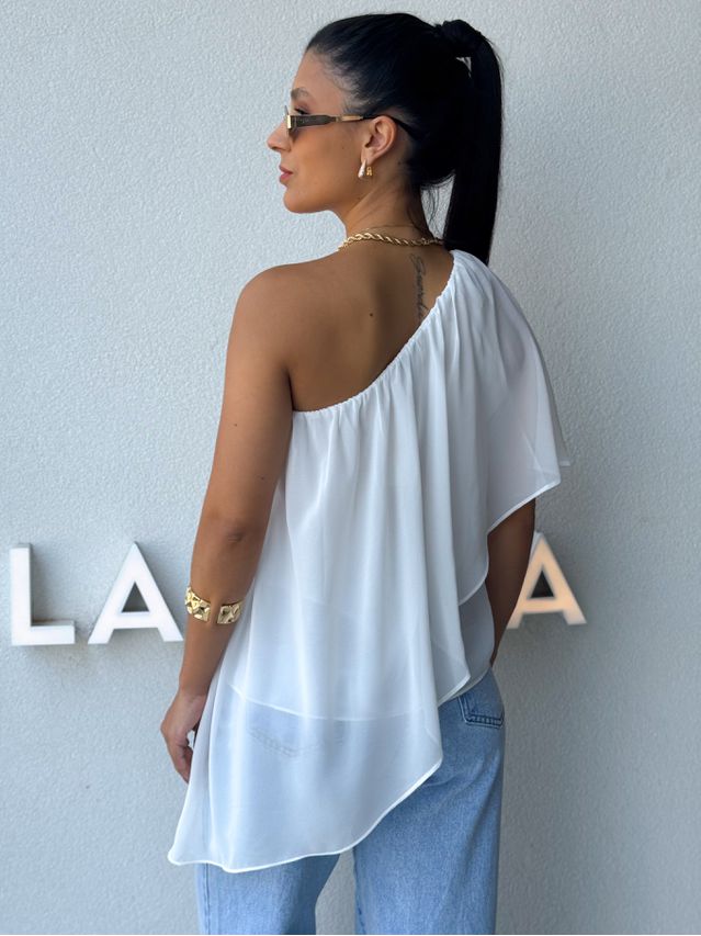 Blusa Ombro Só Kate Branca