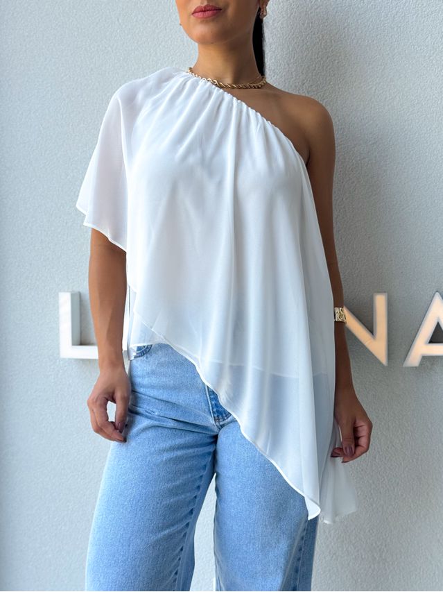 Blusa Ombro Só Kate Branca