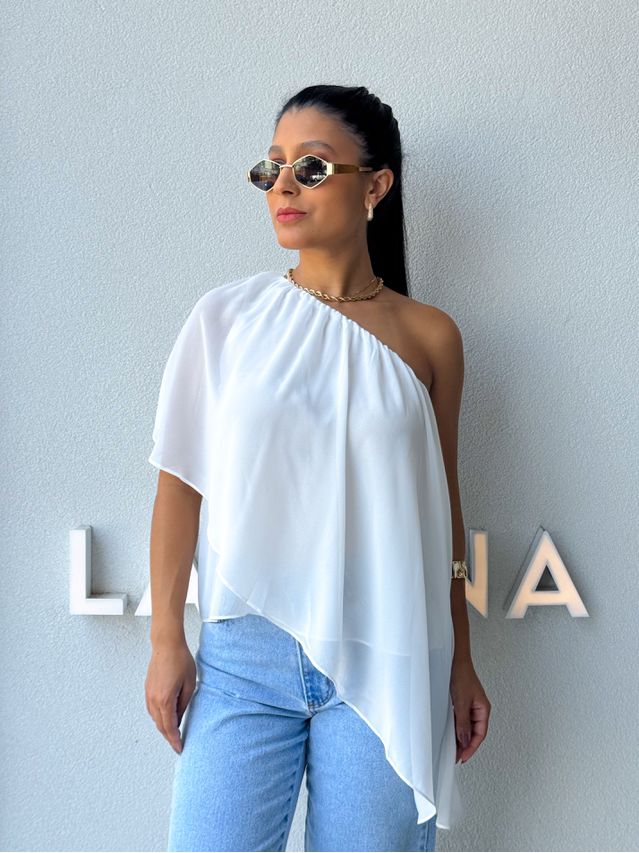 Blusa Ombro Só Kate Branca