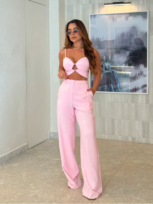 Conjunto Calça Day Rosa