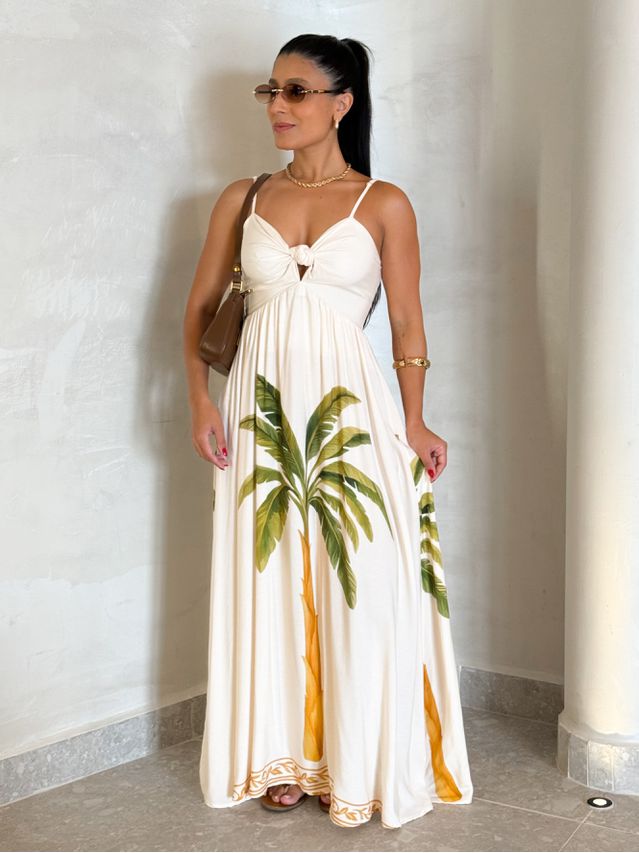 Vestido Estampado Floripa Off