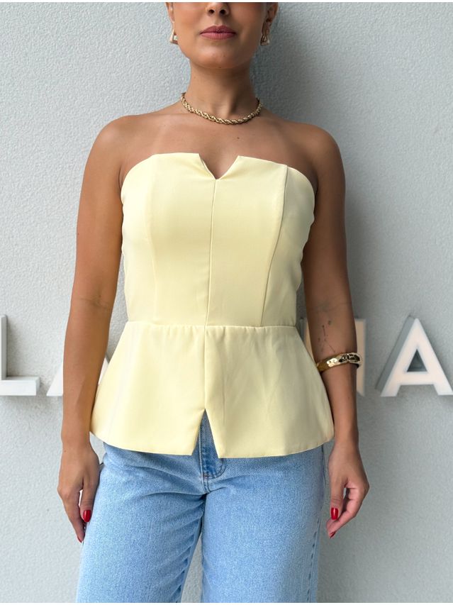 Blusa Alfaiataria Camille Amarela