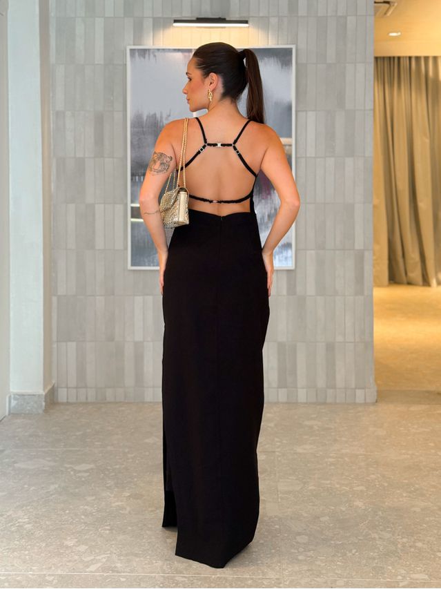 Vestido Longo Irlanda Preto