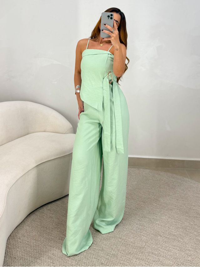 Macacão Fivela Monique Verde