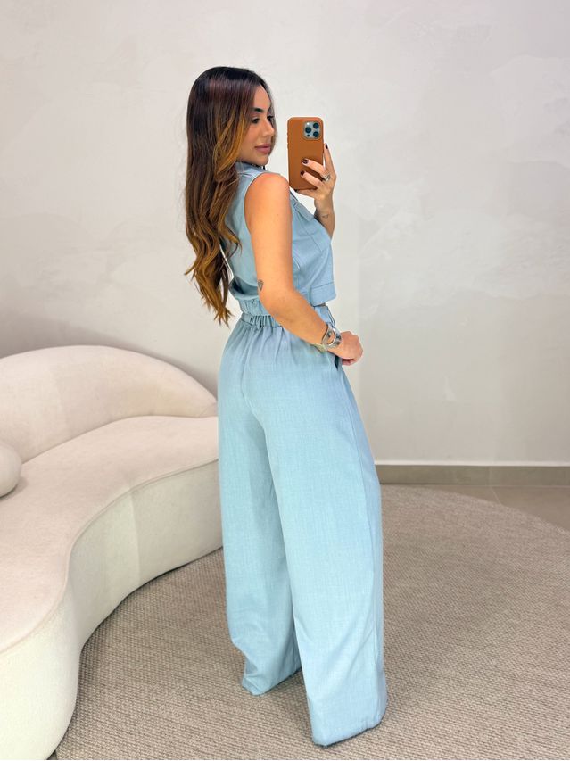 Conjunto Calça Samara Azul