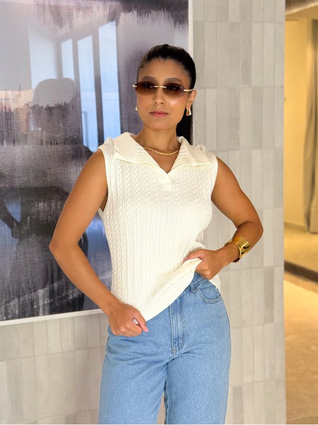 Blusa Gola Polo Pamela Off