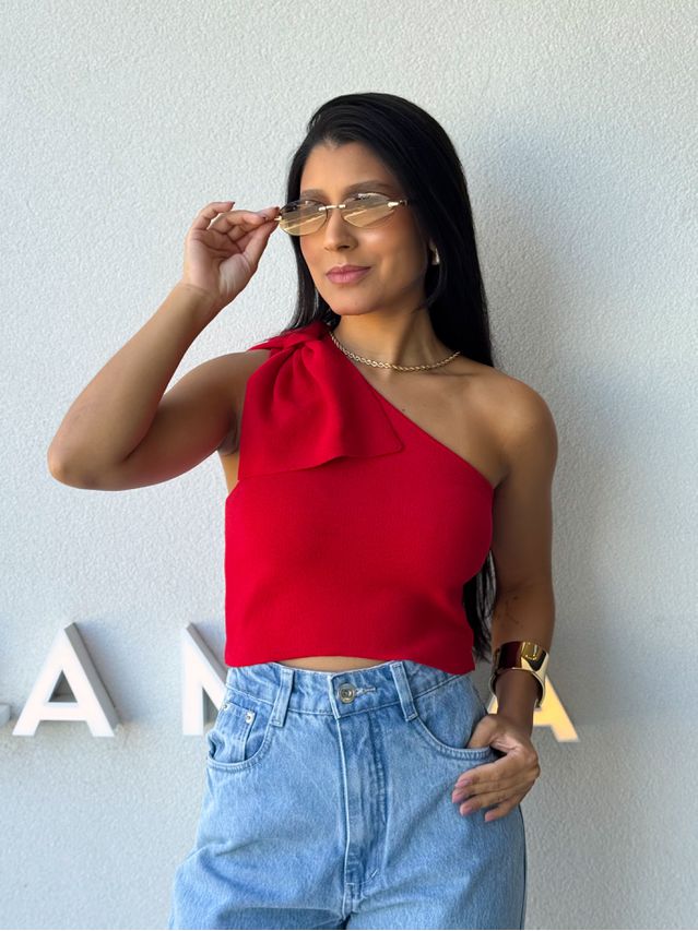 Blusa Ombro Só Mirian Vermelho