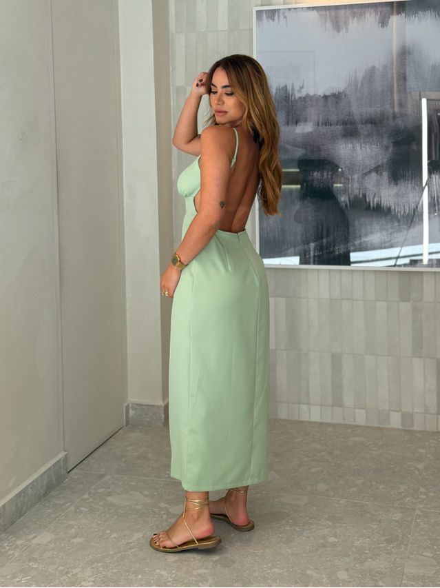 Vestido Midi Carine Verde