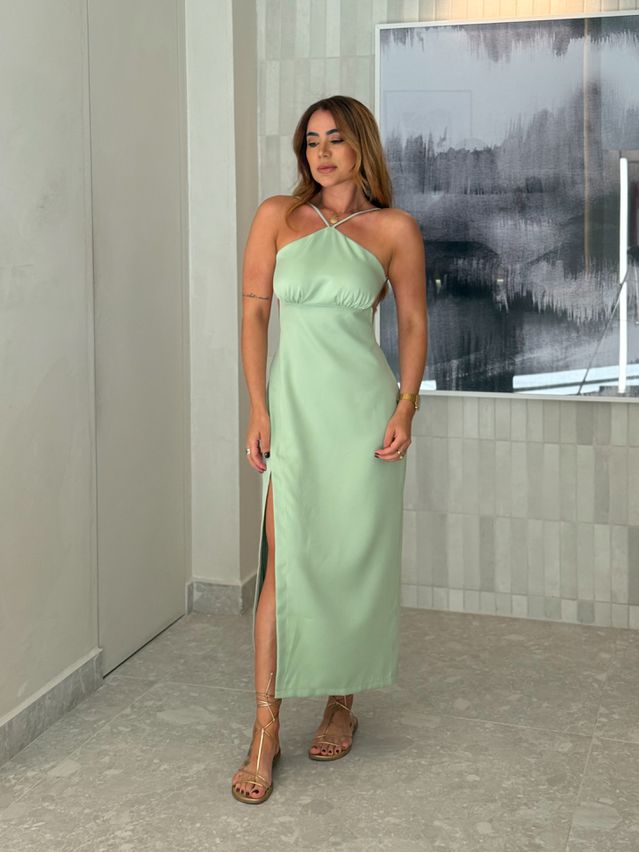 Vestido Midi Carine Verde