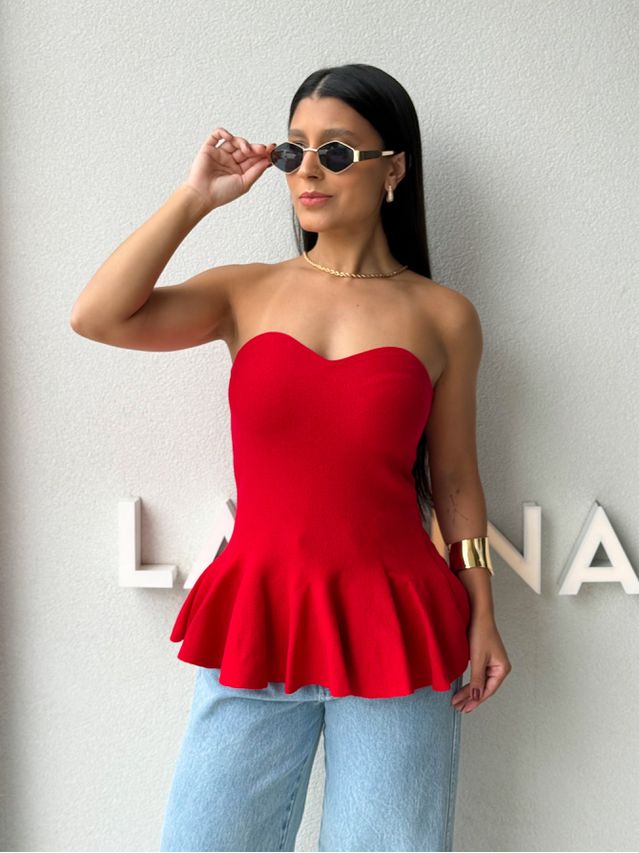 Blusa Tricot Elisa Vermelha