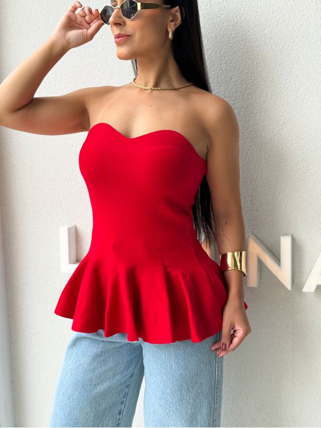 Blusa Tricot Elisa Vermelha