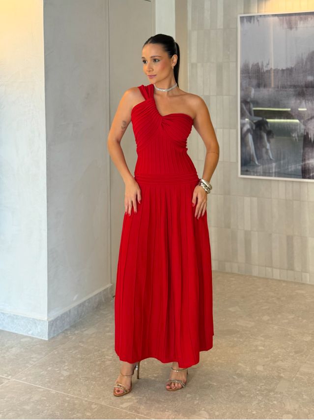 Vestido Tricot Patricia Vermelho