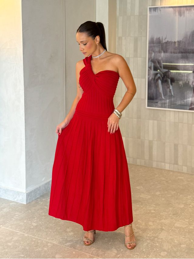 Vestido Tricot Patricia Vermelho