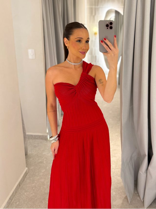 Vestido Tricot Patricia Vermelho