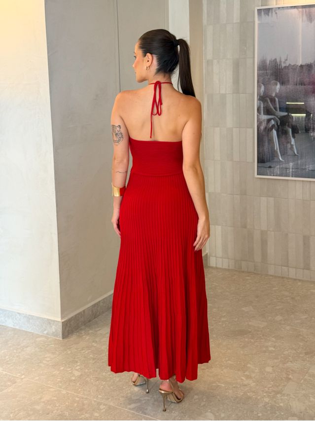 Vestido Tricot Clarisse Vermelho 