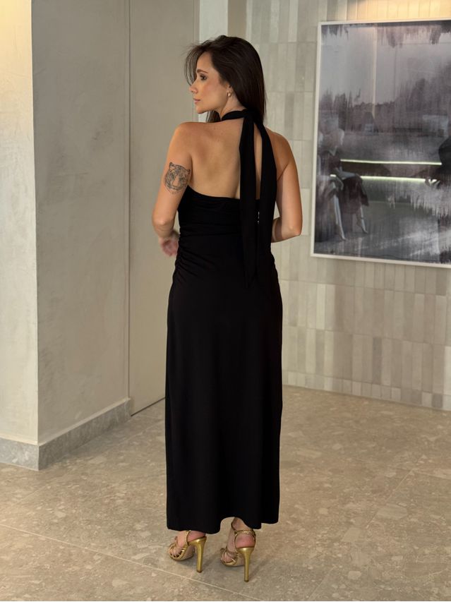 Vestido Midi Natasha Preto