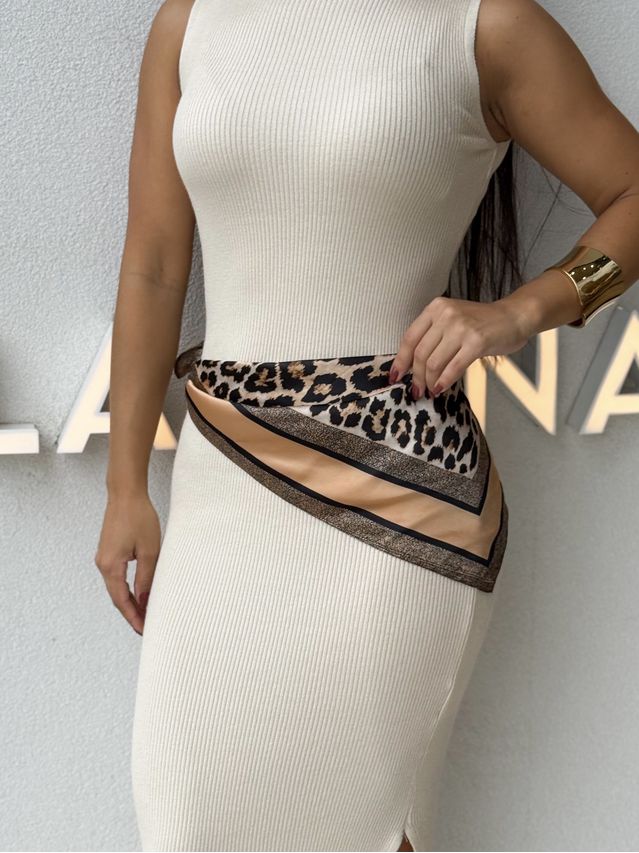 Lenço Duda Animal Print