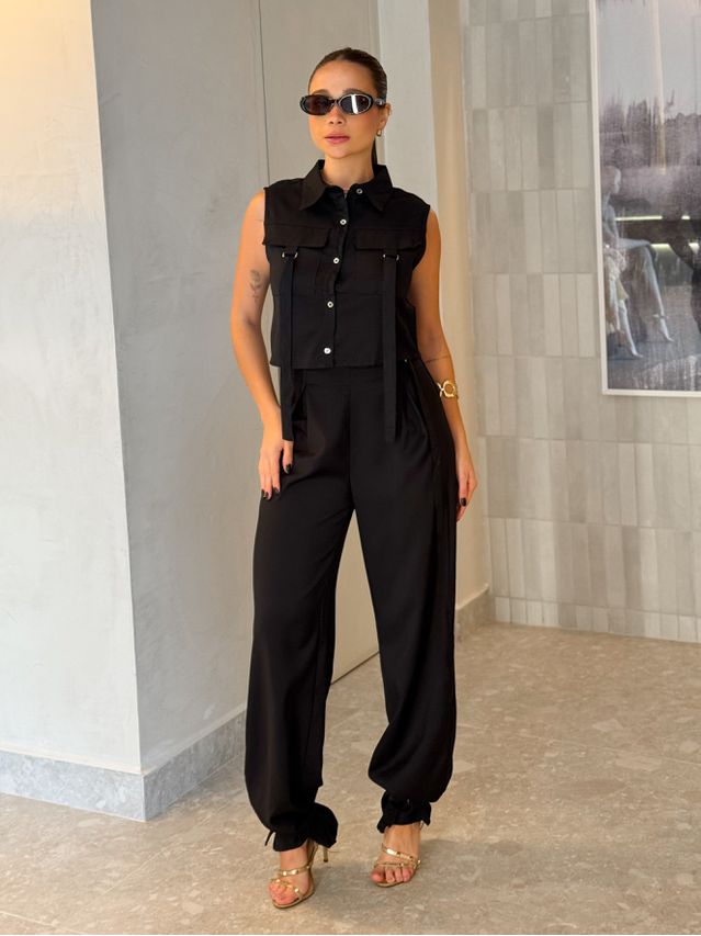 Conjunto Cargo Vanessa Preto