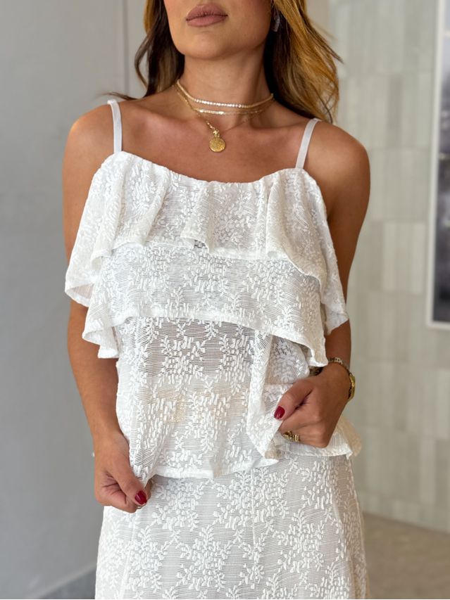 Conjunto Rendado Dara Branco