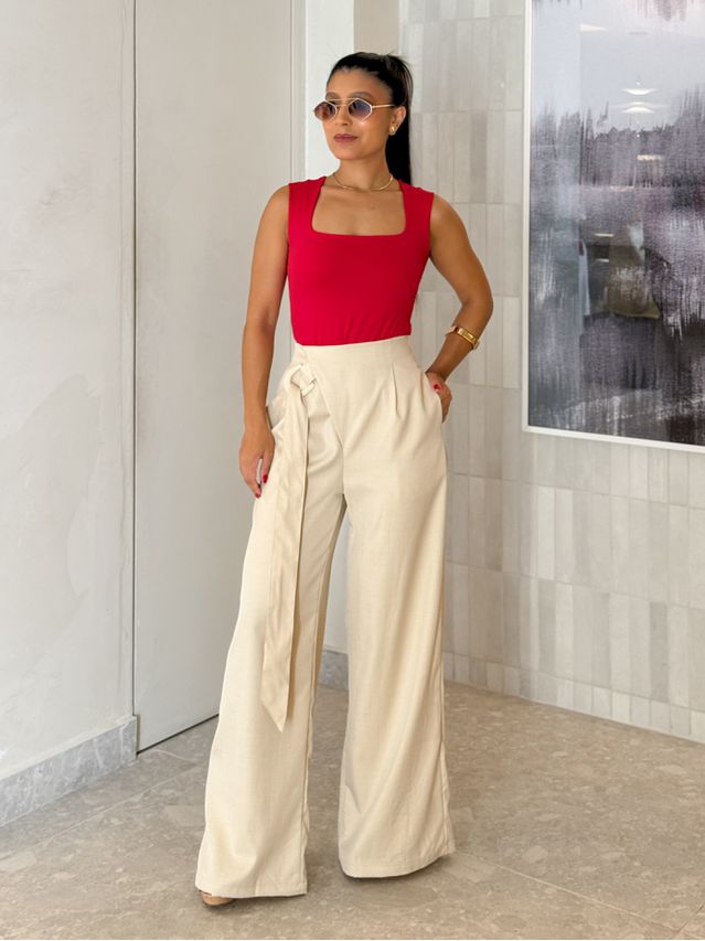 Body Decote Agatha Vermelho