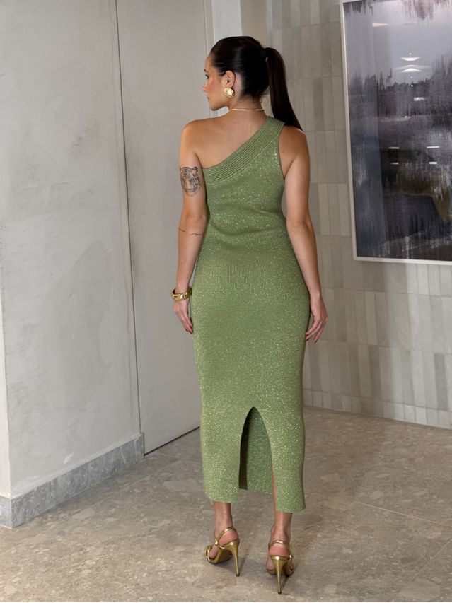 Vestido Lurex Morgana Oliva