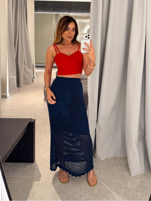 Blusa Alfaiataria Bella Vermelha