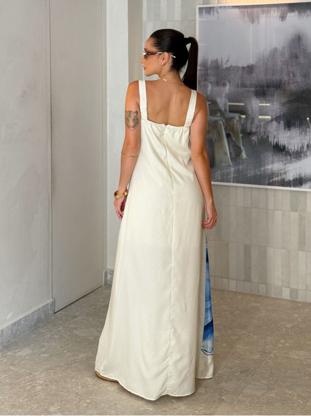 Vestido Estampado Amélia Azul