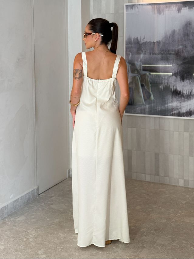 Vestido Estampado Amélia Cáqui