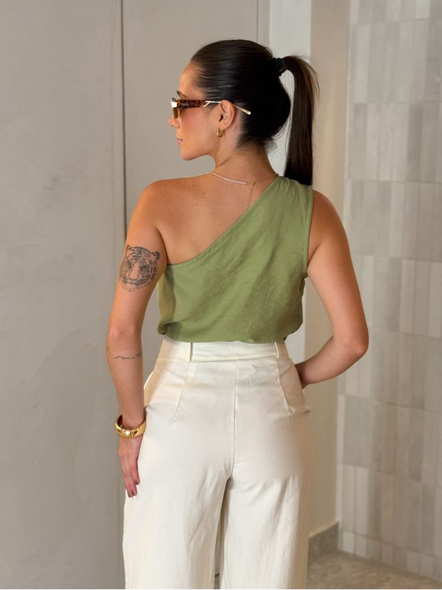 Blusa Viscolinho Viena Verde