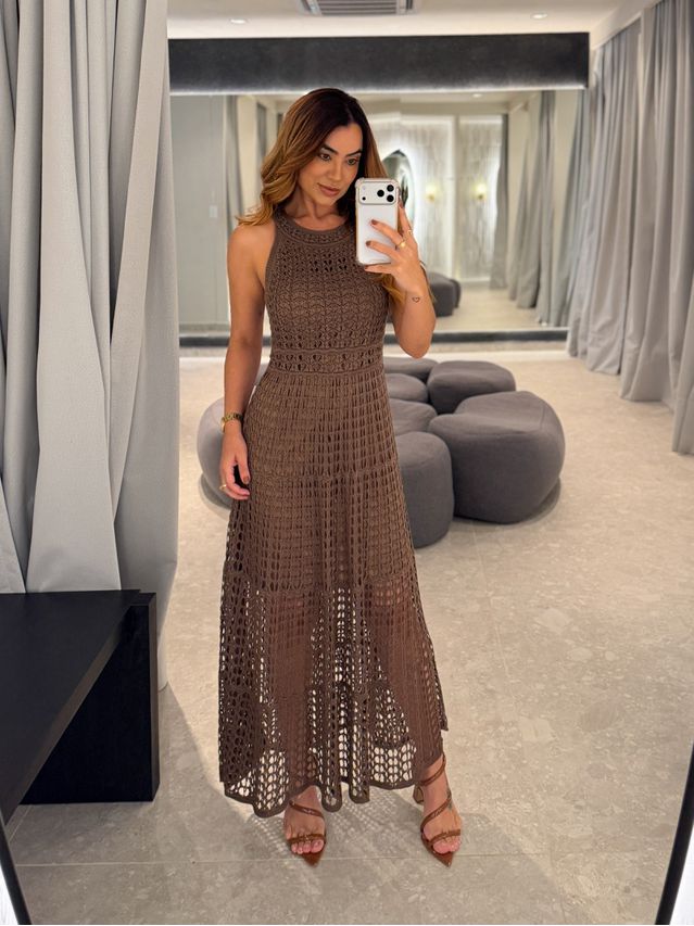 Vestido Tricot Marcela Café 