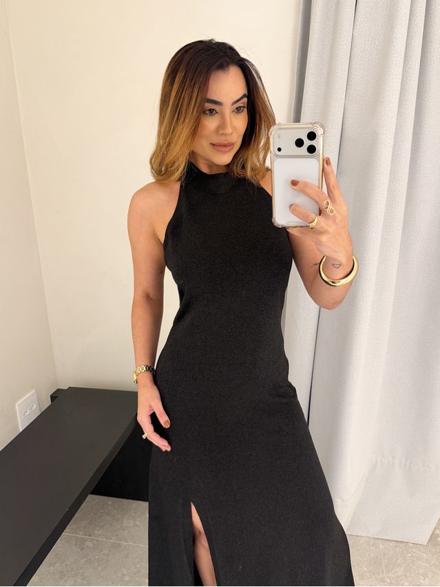 Vestido Frente Única Katiane Preto