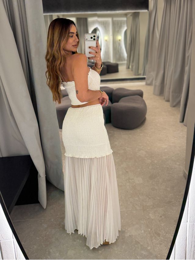 Conjunto Latex Kim Branco 